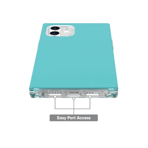Square Teal Phone Case for iPhone 12 / 12 Pro  NWT - Picture 5 of 5